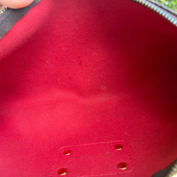 Authentic Louis Vuitton Damier Ebene Eva Clutch - Picture 6 of 8